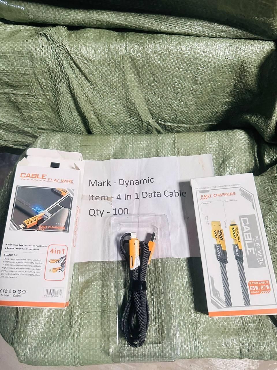 4 in 1 Fast Charging & Data Transfer Cable