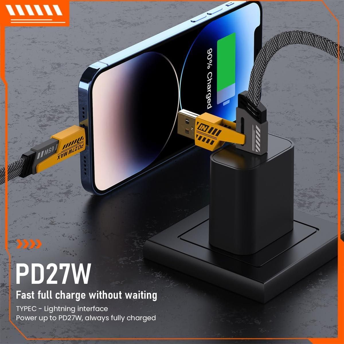 4 in 1 Fast Charging & Data Transfer Cable