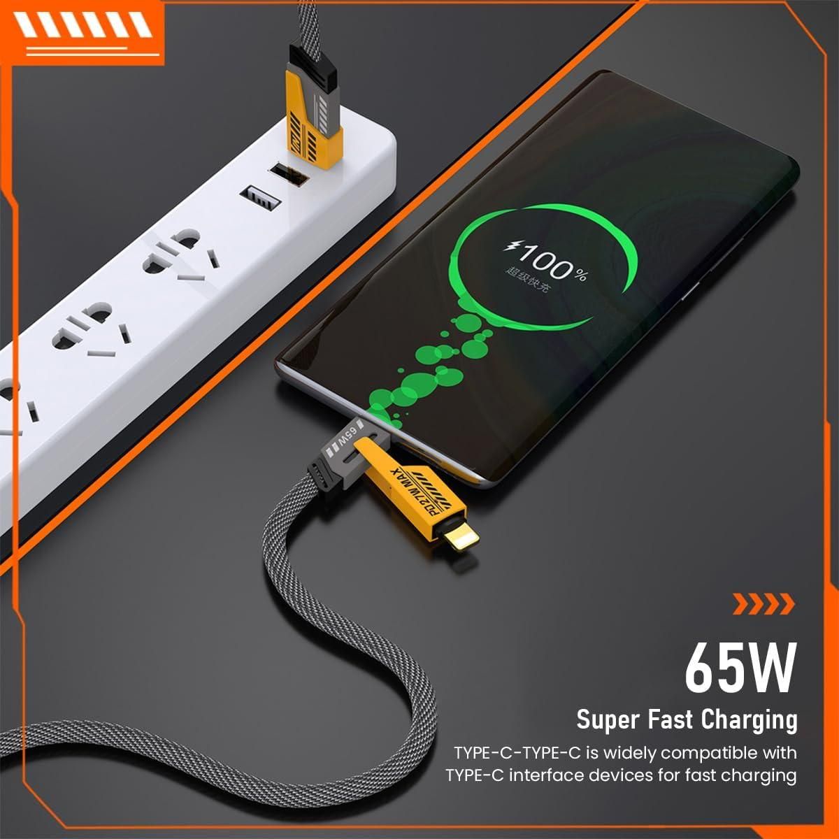 4 in 1 Fast Charging & Data Transfer Cable