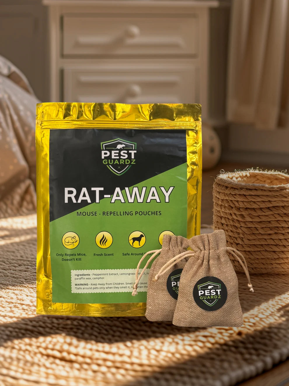 RAT-AWAY™ Mouse Repellent Pouches (20 Pcs)