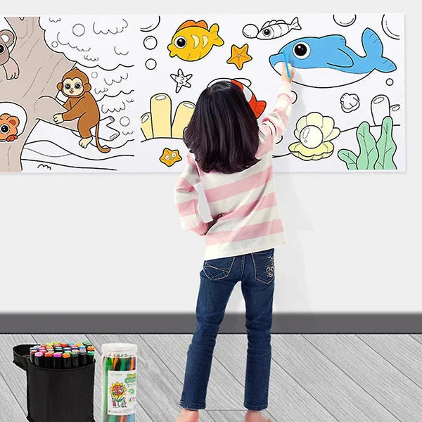 Creativity Canvas Roll™ – Endless 300 cm Doodle Fun for Imaginative Kids