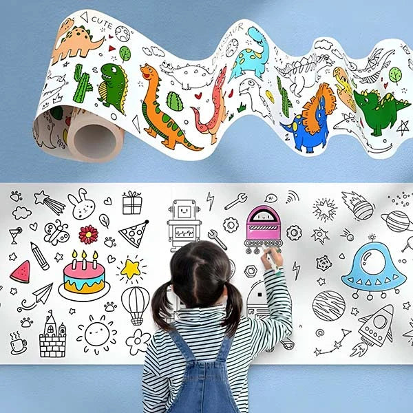 Creativity Canvas Roll™ – Endless 300 cm Doodle Fun for Imaginative Kids