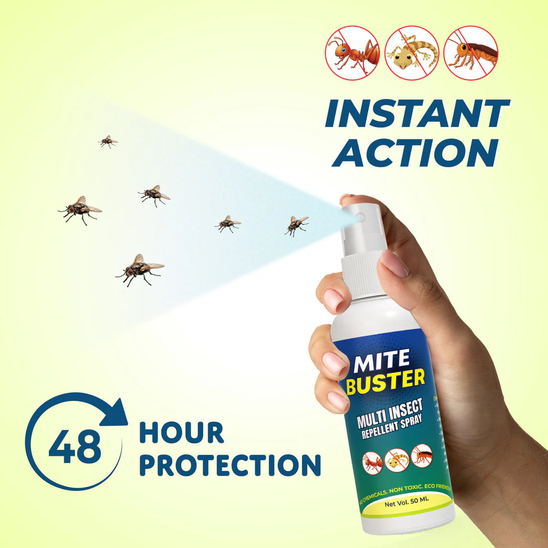 MitesBuster™ Spray – Ultimate Ant, Cockroach, Bed Bugs, Spider Repellent 🪲✨