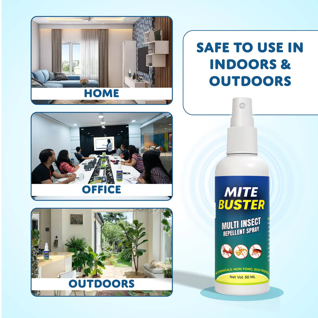 MitesBuster™ Spray – Ultimate Ant, Cockroach, Bed Bugs, Spider Repellent 🪲✨